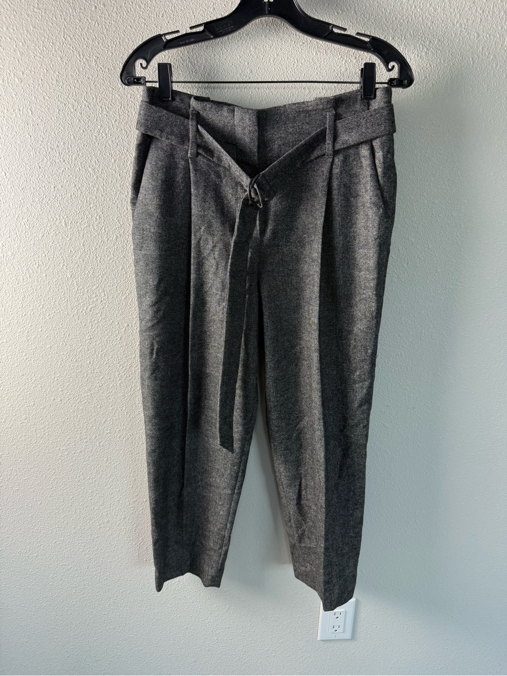 Brunello Cucinelli Paper Bag Wool Cashmere Blend Trouser Pants Women’s Size 4 - Picture 4 of 16